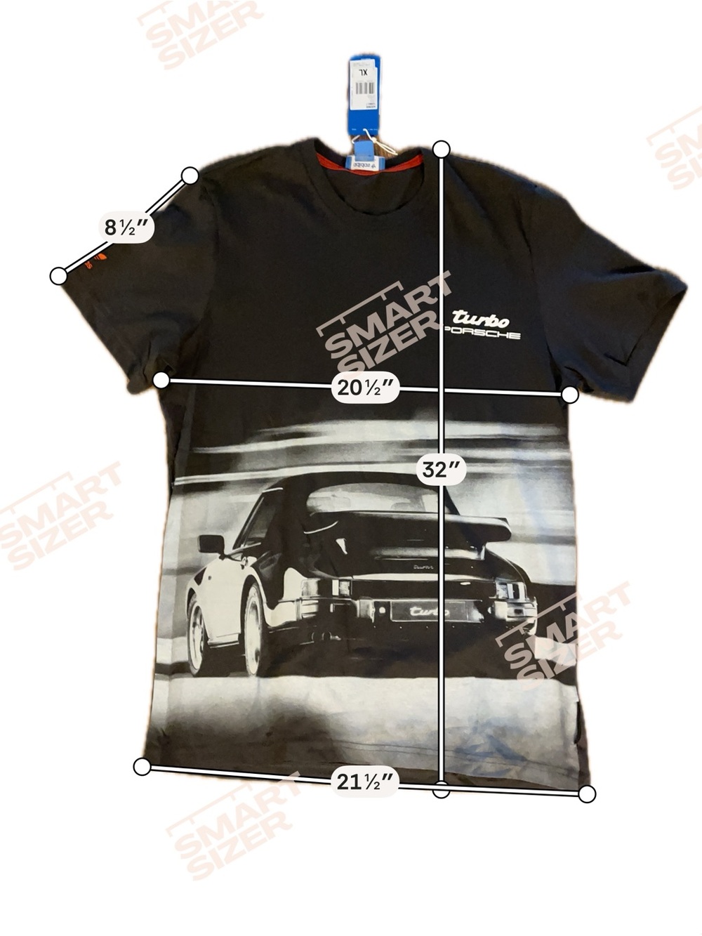 adidas Black & Red Porsche Turbo Graphic Short-Sleeve Tee - Picture 12 of 12